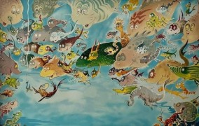 "A Plethora of Fish" Serigraph on Panel by Dr. Seuss