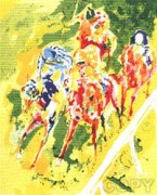 "Along the Rail" Serigraph by LeRoy Neiman