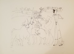 "Chevalier Picador dans l’Arene" Lithograph by Pablo Picasso