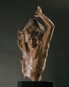 "Ex Nihilo Fragment 4" Bronze Sculpture by Frederick Hart