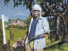 "The Artist at Sunstone" Giclee on Canvas by Aldo Luongo