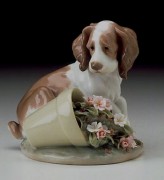 "It Wasn't Me" Glazed Porcelain Figurine by Llardro