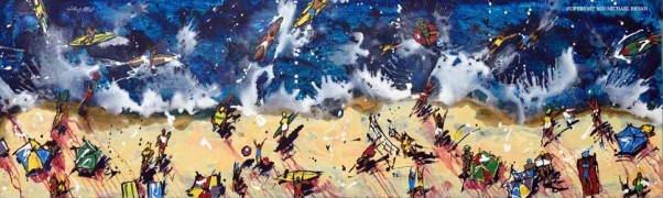 "Beach Day, Wet/Dry" Limited Edition Giclee on Paper, Canvas or Aluminum