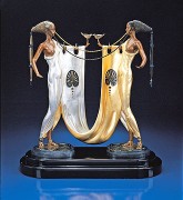 "Sisters" Bronze Sculpture by Erte