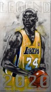 "Legend" Kobe Bryant  - Hand-Worked Original on Aluminum by Michael Bryan