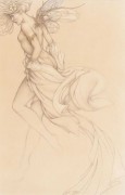 "Startled Sky Nymph" Drawing Edtion on Paper by Michael Parkes