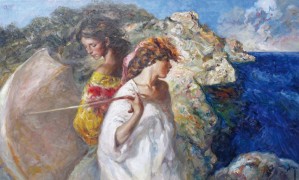 "Brisa Mediterranea" Original Oil on Canvas by Royo
