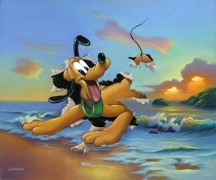 "Pluto's Grand Entrance" Hand-Embellished Giclee/Canvas by Jim Warren