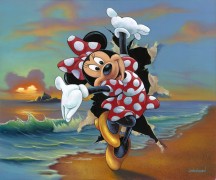 "Minnie's Grand Entrance" Hand-Embellished Giclee/Canvas by Jim Warren