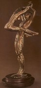 "Amants" bronze sculpture by Erte
