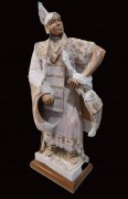 "Untitled"Indigenous figure Original Alabaster Sculpture by Alvin Marshall