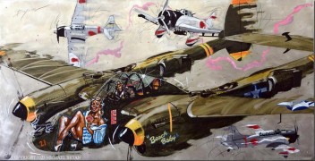 "Beach Baby" Original Mixed Media on Aluminum by Michael Bryan