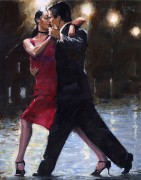 "Streets In Milonga" Giclee/Canvas by Aldo Luongo