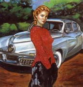 "Very Nice Lines" Hand-Embellished Serigraph by Colleen Ross