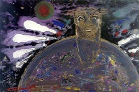 "Inquietos Luceros" Original Embellished Multiple Print by Orlando, AB