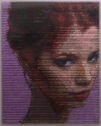 "Eye Contact #4" Acrylic, acrylic glass, wood panel. by Yury Darashkevich