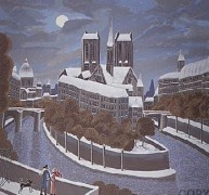 "Hour of the Wolf" Serigraph by Thomas McKnight