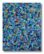 "Once The Sun Hits The Water" Original Acrylic on Wood Panel by Mark & Elena Erickson