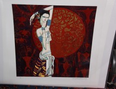 "June Bride" Serigraph on Paper by Ting Shao Kuang