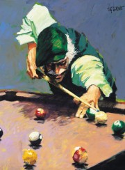"Billiards" Giclee by Aldo Luongo