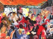 "Cafe Rive Gauche" Serigraph by LeRoy Neiman