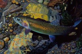 "Bear River Cutthroat" Giclee on Canvas by A D Maddox