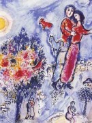 "Entre l'hiver et le Printemps", Estate-Signed Lithograph by Marc Chagall