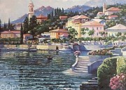 "Recollection of Lake Como" Serigraph by Howard Behrens