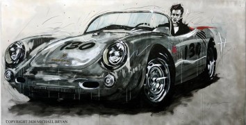"Jimmy D" A Spyder Came Calling, Original Mixed Media on Hand Worked Aluminum