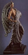 "Beauty and the Beast" Bronze Sculpture by Erte