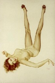 "Vargas Legacy Girl" Lithograph/Archers by Alberto Vargas