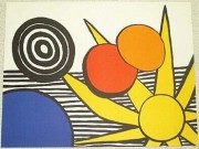 "Sunrise" unsigned lithograph by Alexander Calder