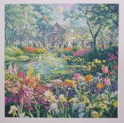 "Wedding in the Park" Serigraph on Paper by Teppei Sasakura