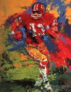 "End Around (Larry Brown)" Serigraph by LeRoy Neiman