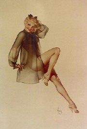 "Sleepy Time Gal" Lithograph/Arches by Alberto Vargas