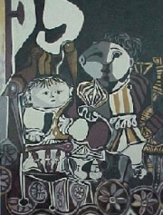 "Deux Enfants Assis" Lithograph by Pablo Picasso