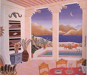 "Desert Patio" Serigraphs  from Thomas McKnight's Four Corners Suite