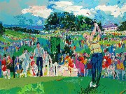 "April at Augusta" serigraph by LeRoy Neiman
