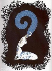 "Numeral 2" an Emboxxed Serigraph from the Erte Numerals Suite