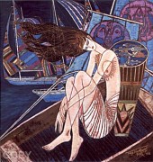 "Wind and Sea" Serigraph by Ting Shao Kuang