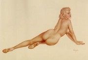 Legacy Nude #6, "Big Blonde" Lithograph/Arches by Alberto Vargas