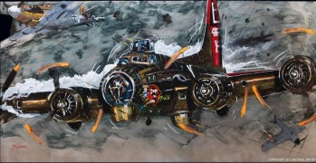 "Air War" Giclee/Paper Or Hand-Embellished Canvas by Michael Bryan