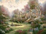 "Garden Beyond Spring Gate" Giclee on Canvas by Thomas Kincade