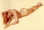 Legacy Nude #4, "Exuberance" Lithograph/Arches by Alberto Vargas