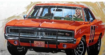 "Charger" Giclee on Paper, Canvas or Aluminum by Michael Bryan