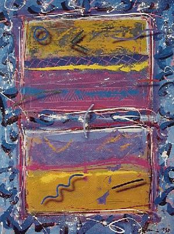 "Blues for Windows" Serigraph by Mark Erickson