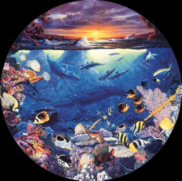 “Circle Of Life” Mixed Media Graphic with remarque by Christian Riese Lassen