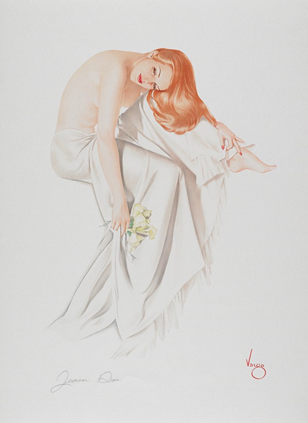 "Jeanne Dean" Lithograph/arches by Alberto Vargas