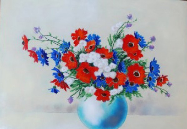 "Flowers in Vase"