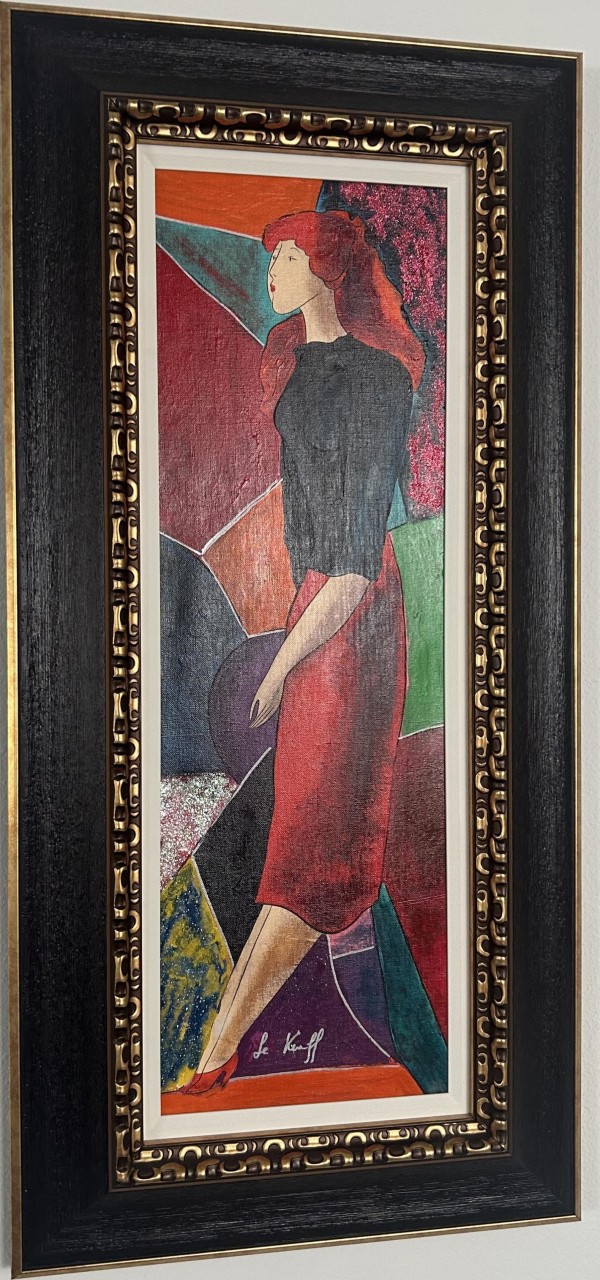 "Maryse Tender" Unique Mixed Media on Canvas